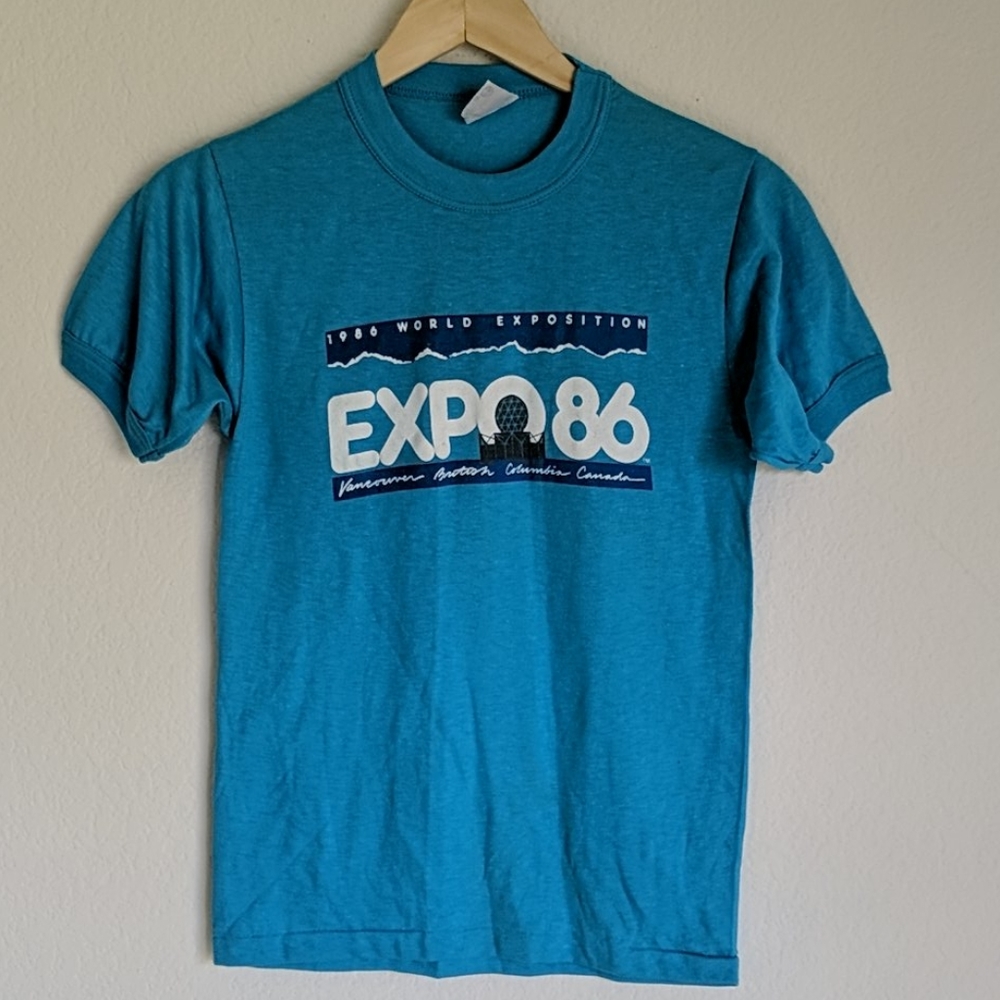 Vintage 80s world expo shirt single stitch